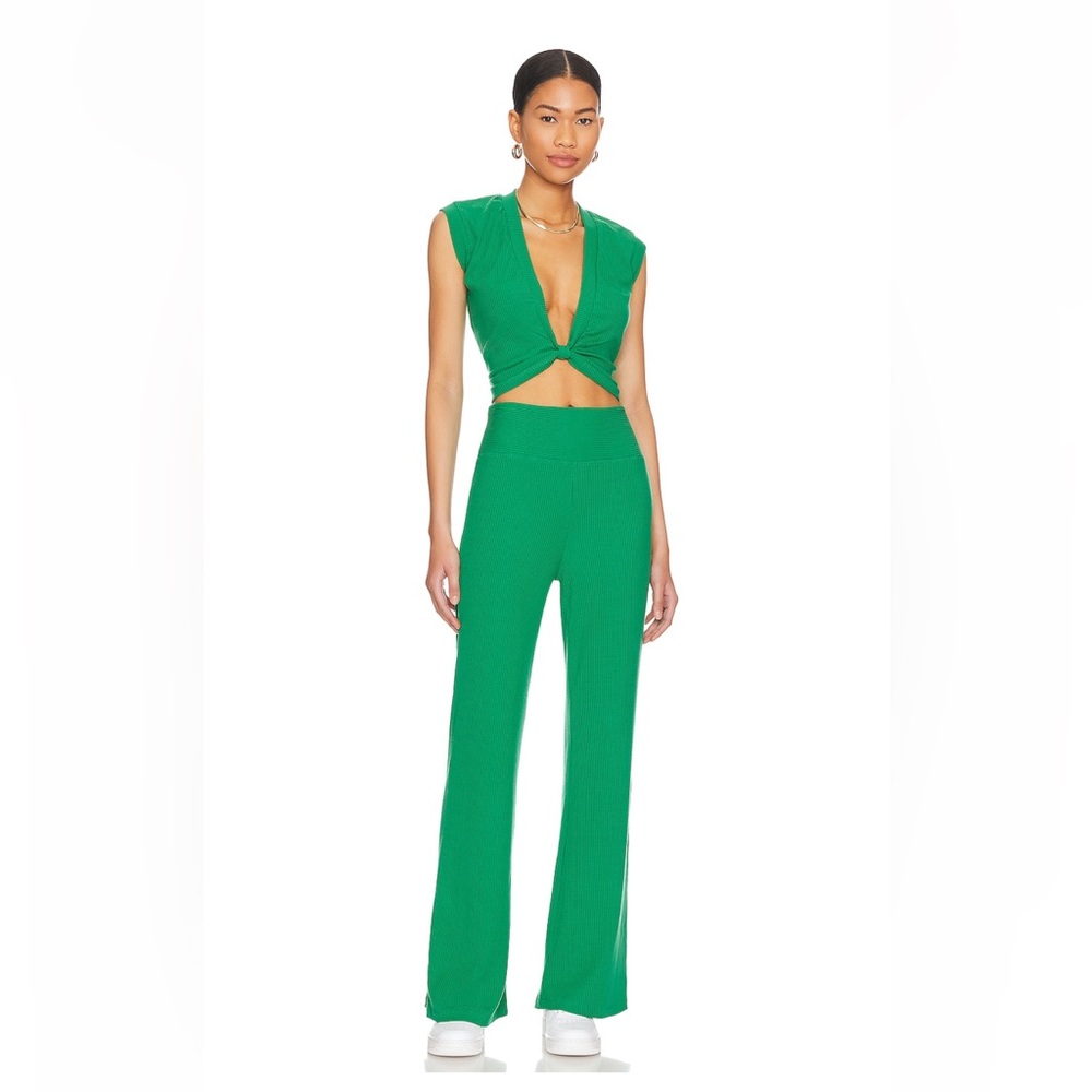 Matching set! Year Of Ours capri set in Beverly green. Size small. Worn once.